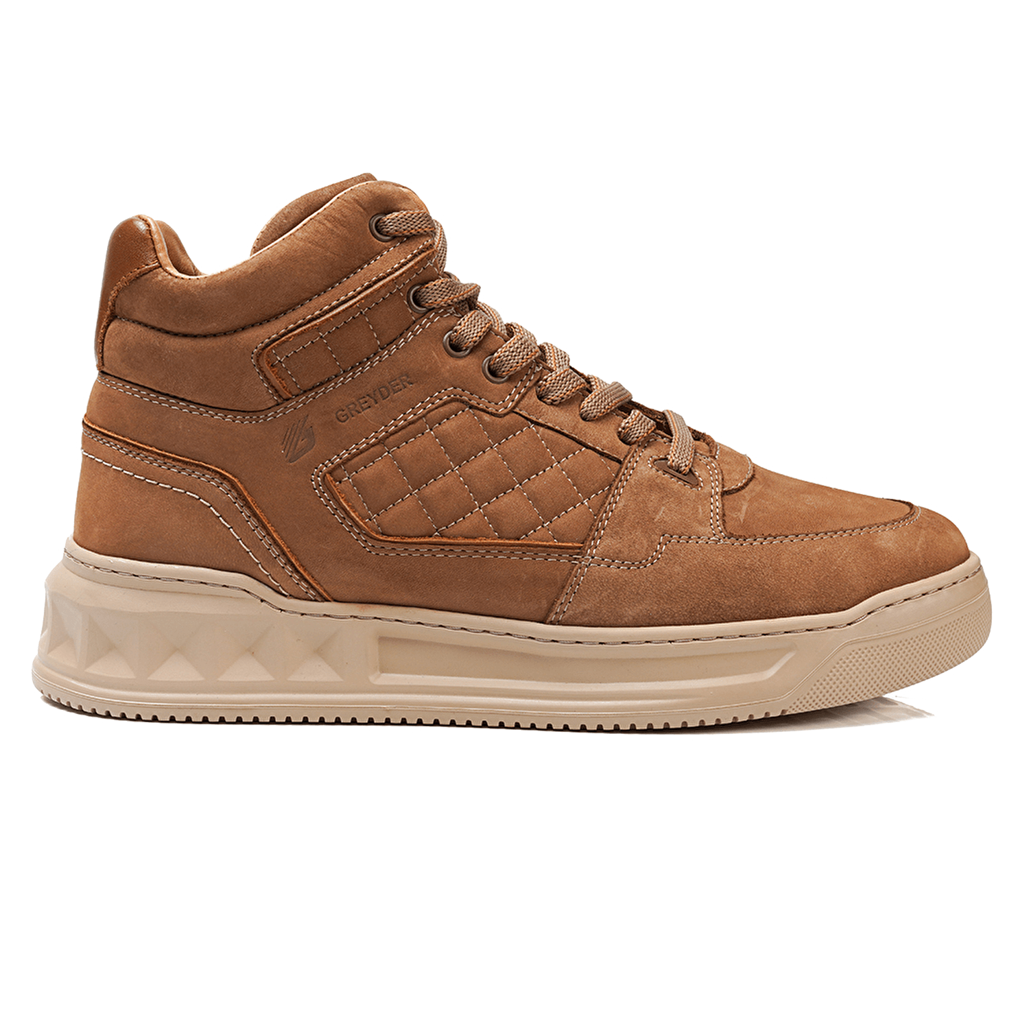 Men’s Camel Hair Genuine Leather Sneaker Boots 3K1SB17001