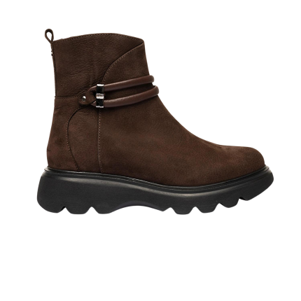 Women's Brown Genuine Leather Boots 3K2DB33060